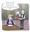 Cartoon: Janusgesicht des Friedens (small) by Rebecca-Meyer tagged trump,friedensnobelpreis,steak,blutig,restaurant,kellner,sprechblase,sarkasmus,satire,politik,usa,weltfrieden,messer,gabel,rohes,fleisch,doppelbedeutung,schwarzer,humor,friedensverhandlungen,kriegspräsident,serviertipp,karikatur,medienkritik,machtgier,zynismus,nobelpreis,kandidat,ironie