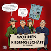 Cartoon: Rettet den Miethai! (small) by Karl Berger tagged wohnen,miete,zinsen,geldvermehrung