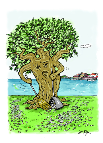 Cartoon: enviroment (medium) by Zeynep Gargi tagged pollution