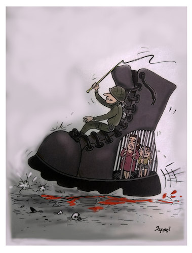 Cartoon: war (medium) by Zeynep Gargi tagged war,woman,child,victims
