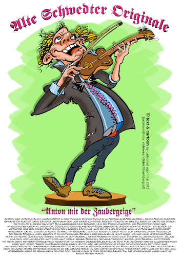Cartoon: Alte Schwedter Originale III (medium) by Cartoon_EGON tagged stadtoriginale