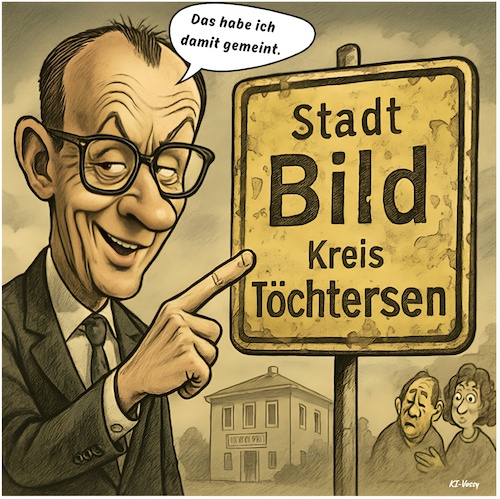 Merzens Stadtbild (medium) Cartoon: Merzens Stadtbild (medium) by A Human tagged friedrich,merz,cdu,regierung,kanzler,bundeskanzler,stadtbild,bundesregierung,spd,demos,demonstration,demonstrationen,protest,proteste,stadt,städte,friedrich,merz,cdu,regierung,kanzler,bundeskanzler,stadtbild,bundesregierung,spd,demos,demonstration,demonstrationen,protest,proteste,stadt,städte