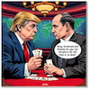 Cartoon: Bluff or all in (small) by A Human tagged trump,putin,war,ukraine,panama,grönland,greenland,poker,nbc,rückgewinnung,annexion,republikaner,nato,rutte,president,reclamation