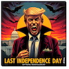 Cartoon: Don Drac (small) by A Human tagged trump,bills,usa,washington,president,dracula,vampire,ufc,independence,day,tax,tariffs,july