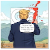 Cartoon: G7 minus Einer (small) by A Human tagged g7,kanada,trump,usa,frankreich,macron,krieg,nahost,abreise,waffenruhe,israel,iran,summit,nachtisch,dessert