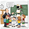 Cartoon: KI oder Koksinklusion (small) by A Human tagged schule,ki,ai,schulbarometer,bosch,lehrer,lehrkräfte,chatgpt,unterricht,kokain,koks,konsum,berlin,dealer,grundschule,kurier,bildung