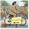 Cartoon: On tour (small) by A Human tagged tdf,urlaub,destination,radsport,radfahren,cycling