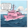 Cartoon: Pretty in Pink (small) by A Human tagged us,defense,hegseth,pink,pete,navy,gay,milk,veteran,lgbtq,military,fleet,rename,vessel,ship