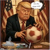 Cartoon: Spinning Magaworld (small) by KI-Vossy tagged usa,nato,trump,potus,maga,us,security,peace,war,putin,russia,russland,government,eu,european,union,europäische,right,wing,policy,partner,partnership,germany,deutschland,ahmetovic,spokesman,spd,parliament,bundestag,sicherheitsstrategie,regierung,bundesregierung,demokratisch,demokratie,rechtspopulisten,nazi,nazis