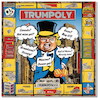 Cartoon: TRUMPOLY (small) by A Human tagged trump,usa,greenland,grönland,gaza,canada,kanada,price,preis,panama,monopoly,boardgame,brettspiele,moskau,moscow,bankruptcy,insolvenz