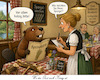 Cartoon: Spargelzeit (small) by ArtyFicial tagged spargel,spargelzeit,spargelwochen,biber,holz,holzig,restaurant,ausflugsloka,lokal,speisekarte,kellnerin,serviererin,gast,könig