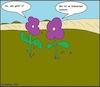 Cartoon: Wie gehts? (small) by Schnauzevoll tagged blumen,befinden,gesundheit,pflanzen,natur