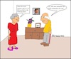 Cartoon: Geheimnis... (small) by SMK tagged karel,gott,sänger,mann,frau,ehe,senioren