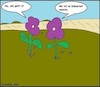 Cartoon: Wie gehts? (small) by Walross tagged blumen,befinden,gesundheit,pflanzen,natur