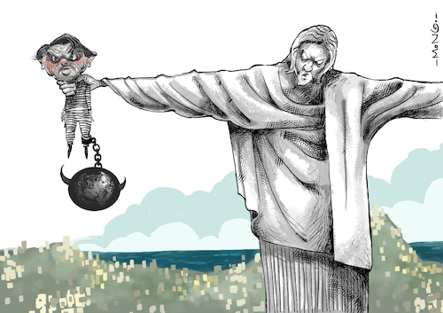 Cartoon: Justicia (medium) by Mongo tagged brasil,bolsonaro