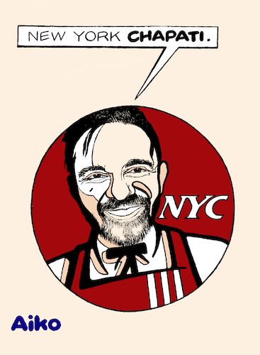 Cartoon: Mayor of New York Chapati (medium) by Aiko tagged mayor,nyc,uganda