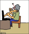 Cartoon: Cyber-Mord... (small) by Horrorkritzler tagged laptop,mann,würgen,erwürgen,cybermord,mord,internetkriminalität,horror,scifilit