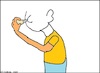 Cartoon: Ohne Worte (small) by Kritzelchaot tagged nonsens