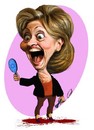 Cartoon: Hillary Clinton (small) by abbas goodarzi tagged hillary clinton america blood crimes mirror laughter