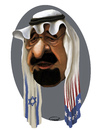 Cartoon: King Abdullah (small) by abbas goodarzi tagged arab saudi arabia face cartoons political israel america flag middle east abbas goodarzi art painting digital king bahrain