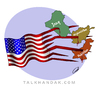Cartoon: U.S. Human Rights (small) by abbas goodarzi tagged human rights american flag afghanistan iraq pakistan war violence america middle east influx attack stars color abbas goodarzi iran bush obama