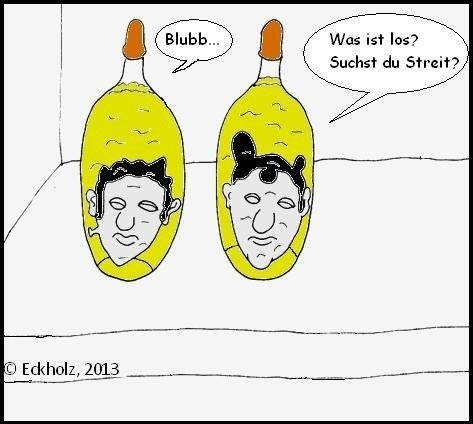 Cartoon: Suchst du Streit? (medium) by Honk1978 tagged streit,köpfe,provokation,gluckern,horror,grusel