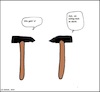 Cartoon: Wie gehts? (small) by Honk1978 tagged hämmer,gesundheit,durchschlagen