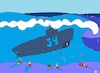 Cartoon: Surprise (small) by Xisto Ventura tagged surf,submarine