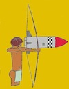 Cartoon: Tech Natives (small) by Xisto Ventura tagged native,bomb,tech