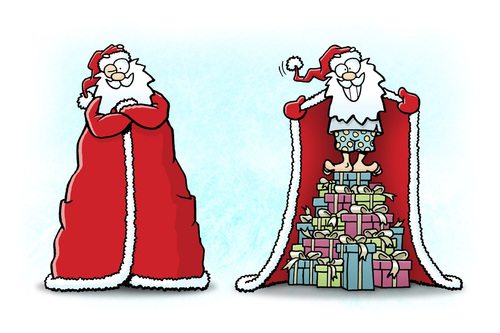 Cartoon: Bescherung (medium) by Rovey tagged exhibitionist,christmas,xmas,geschenke,bescherung,weihnachten,fröhliche,claus,santa,weihnachtsmann