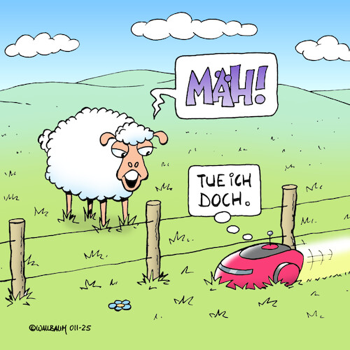 Sprach das Schaf zum Roboter...