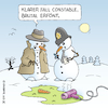 Cartoon: Killed Snowman (small) by Rovey tagged schneemann,snowman,polizei,inspektor,kommissar,kriminalkommissar,scotland,yard,winter,schnee,kälte,tod,mord,krimi,kriminalfall,tatort,polizisten,mordermittlung,untersuchung,investigation,schmelzen,fön,karotten,winterwonderland,cartoon,illustration,handgemacht,humanmade,handmade,art,lustig,humor,zeichnung,handdrawn,handgezeichnet,noai,humanart