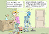 Cartoon: Starsinniger Roboter (small) by Rovey tagged roboter,saugroboter,humanoid,serviceroboter,sturheit,starsinn,unkooperativ,haushalt,autoschlüssel,suchen,vergessen,verloren,verlust,stress,unachtsamkeit,haushaltshilfe,frau,wohnung,digitalisierung,abo,funktionen,cartoon,illustration,zeichnung,handmade,humanmade,handdrawn,handgezeichnet,ohneki,noai