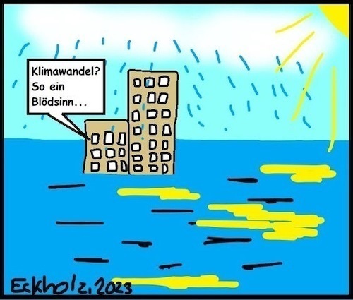 Cartoon: Klimawandel... (medium) by Moppel tagged klimawandel,blödsinn,klima,wetter,flut,überschwemmung,natur,naturkatastrophen