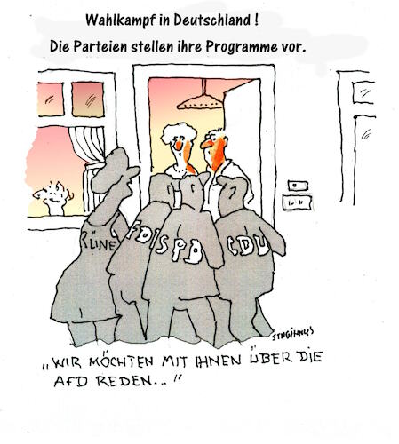 Cartoon: Wahlprogramm (medium) by staginnus tagged gemeinsam,für,uns