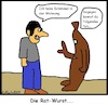 Cartoon: Die Ratwurst... (small) by Kritzelsven tagged wurst,ratwurst,sprache,wortspiel