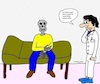 Cartoon: Zu spät... (small) by Kritzelhonk tagged arzt,skelett,krankheit,leiden,verspätung,patient,tod