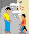 Cartoon: Papa sagt... (small) by Hoschie1978 tagged junge,mord,blut,splatter,mann,gesellschaft,gewalt,kopf,axt,horror