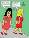 Cartoon: Uneinigkeit... (small) by Hoschie1978 tagged frauen,uneinigkeit,gesellschaft,verrat,ehebruch,treuebruch,ehe