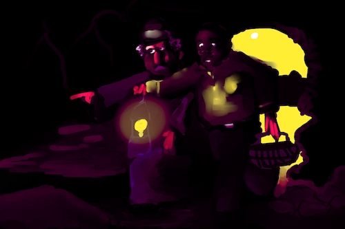 Cartoon: THE UNLEASHING HELL (medium) by honey moon tagged cartoon