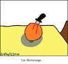 Cartoon: Die Blutorange... (small) by Moppel tagged blutorange,blut,messer,orange,allegorie