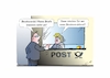 Cartoon: Beschwerdebrief (small) by Bernd Eisert tagged post,beschwerde,schalter,brief,zustellung