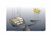 Cartoon: Die Kraft des Wortes (small) by Bernd Eisert tagged epstein,akte,prinz,andrew,sturz,verhaftung,amerika,england,königshaus