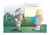 Cartoon: Jagdglück (small) by Bernd Eisert tagged garten,jäger,schuss,gewehr,kaninchen,mähroboter