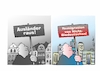 Cartoon: Sprachwandel (small) by Bernd Eisert tagged demonstrant,plakat,demo,ausländer,remigration,biodeutsche