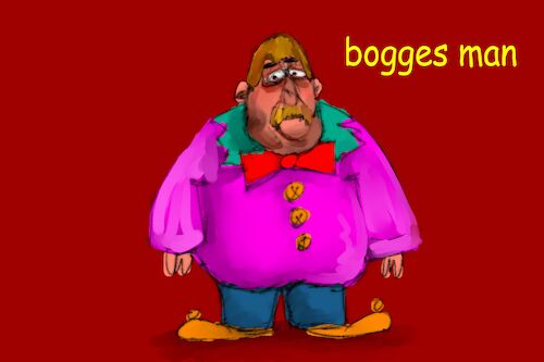 Cartoon: bogges man (medium) by MUSAWI tagged cartoon