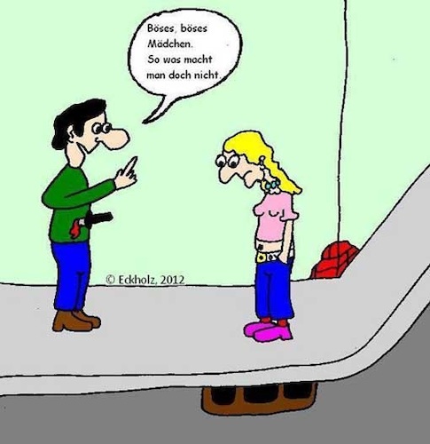 Cartoon: Böses Mädchen... (medium) by Kritzelspacko78 tagged mädchen,böse,erziehung,angriff,messerattacke,messerstecherei,mann,frau,gewalt,horror,splatter