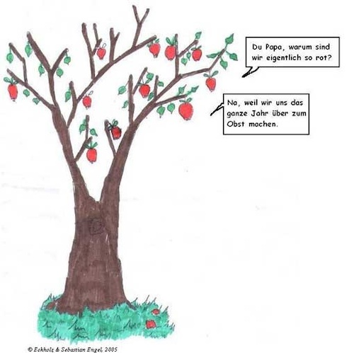 Cartoon: Zum Obst machen... (medium) by Kritzelspacko78 tagged apfelbaum,obst