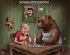 Cartoon: What now Volodya? (small) by Cyberwolf tagged putin,stalin,russia,ussr,war,ukraine,bear,zelenskyy,dictator,russland