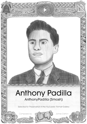 Cartoon: Anthony Padilla - Smosh (medium) by Grettoonist tagged portrait,youtube,internet,youtubers
